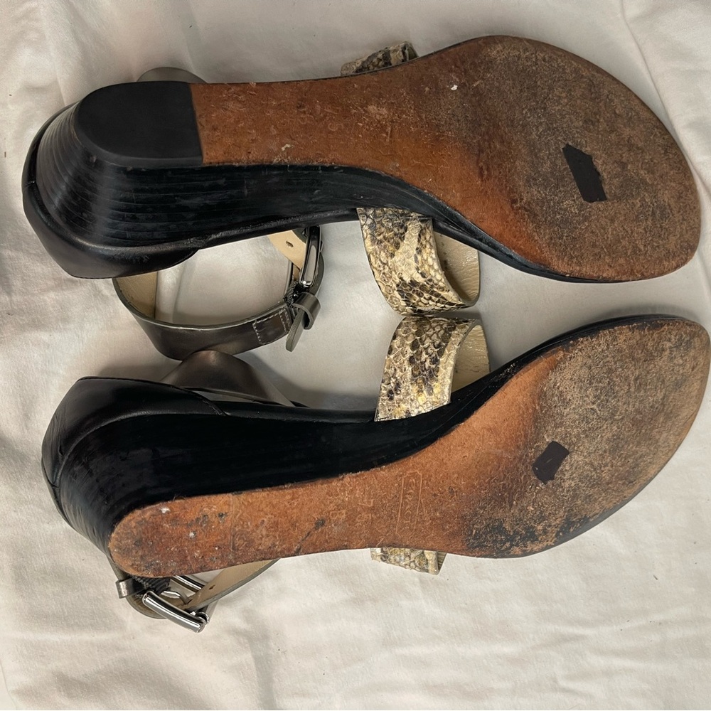 Coach | Black and snake print sandals - Picture 6 of 6